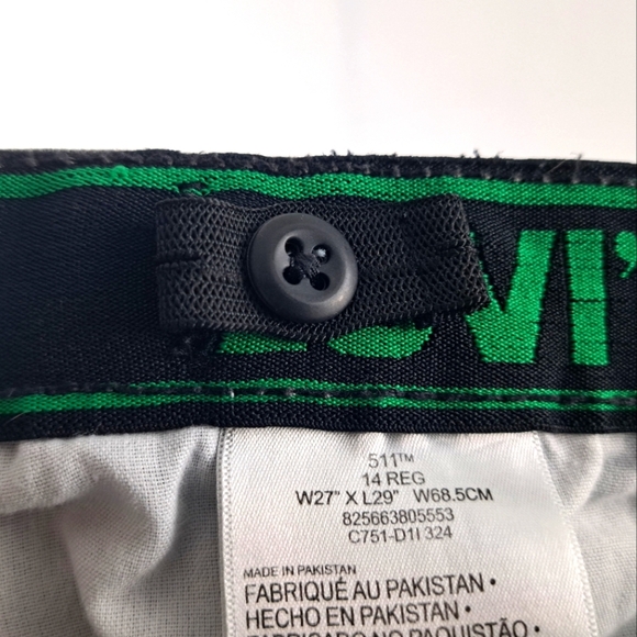 Levi's 511 Boy's Jeans Grey sz 14 R - Picture 7 of 9